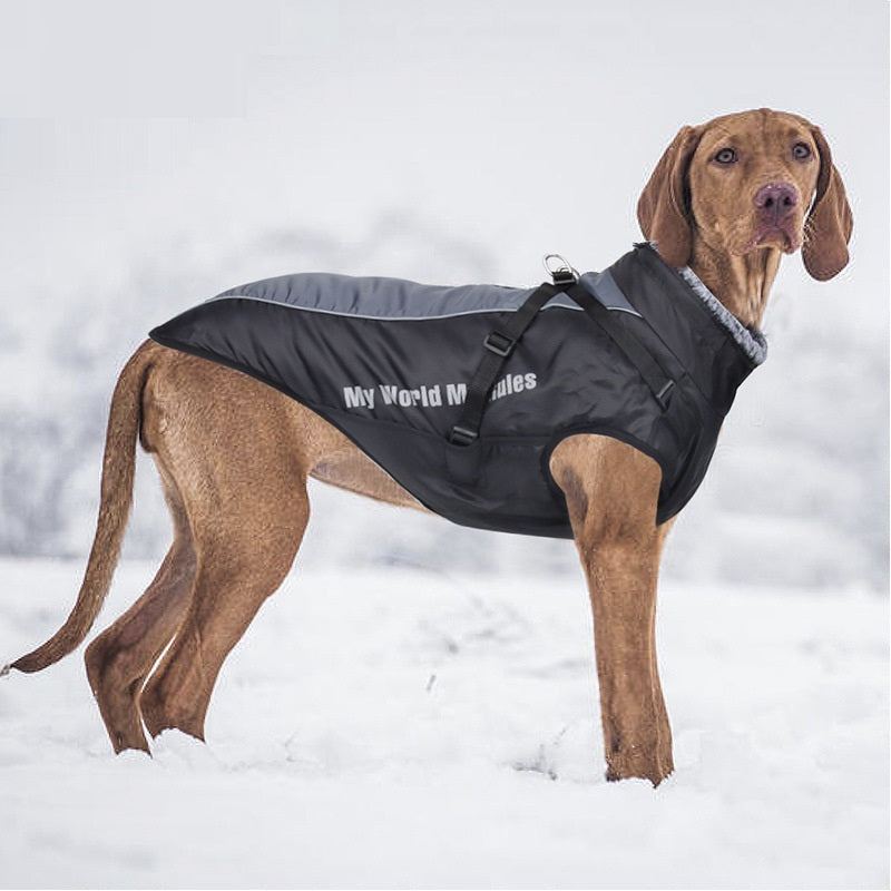 Warm Waterproof Reflective Pet Shell Jacket For Outdoor Use